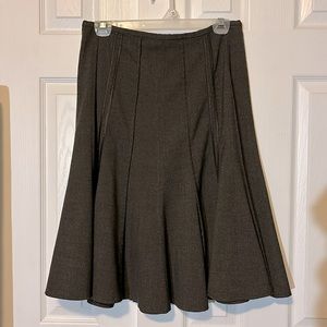 The Limited brown fit and flare skirt.